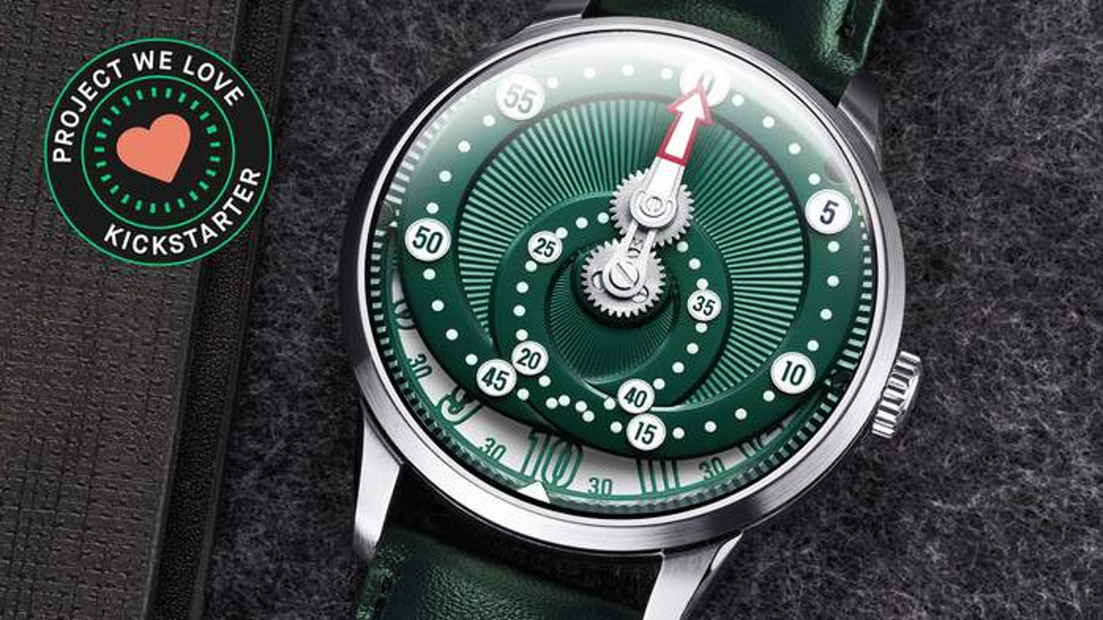 Ultra-Thin Innovative Time Display Watch | Domed Sapphire | Swiss Super-LumiNova | Miyota 9015 | Premium Calfskin |316L Stainless Steel