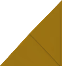 Yellow triangular corner with a subtle diagonal fold shadow.
