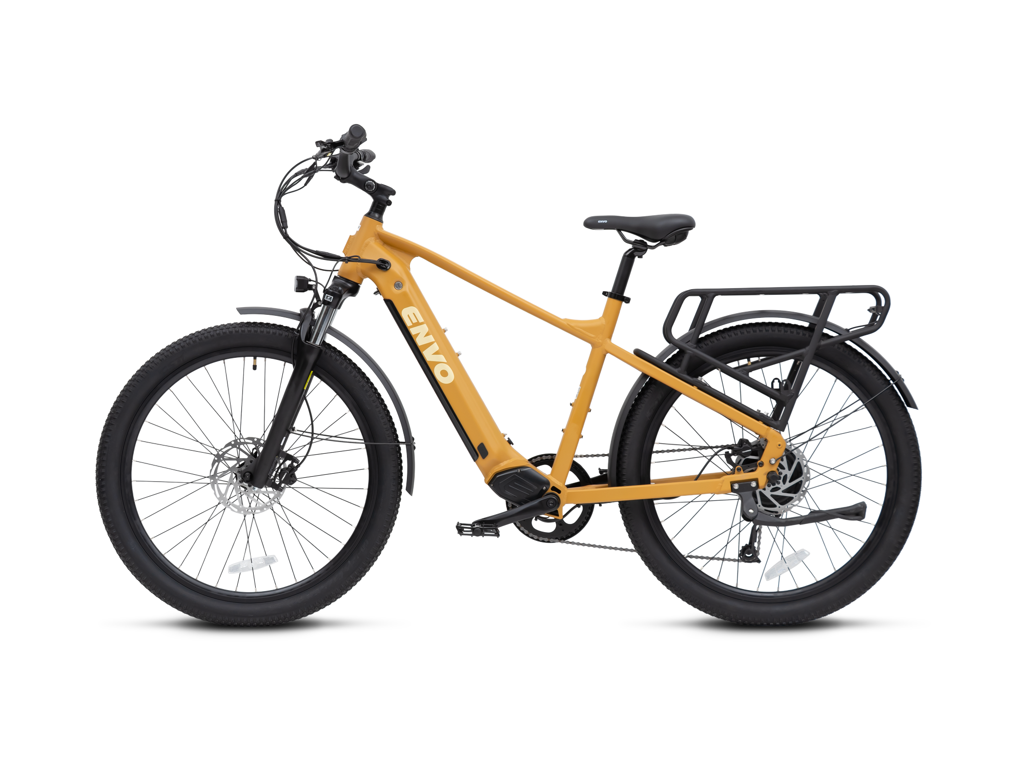 ENVO D50 Large Mustard electric bike, left side view