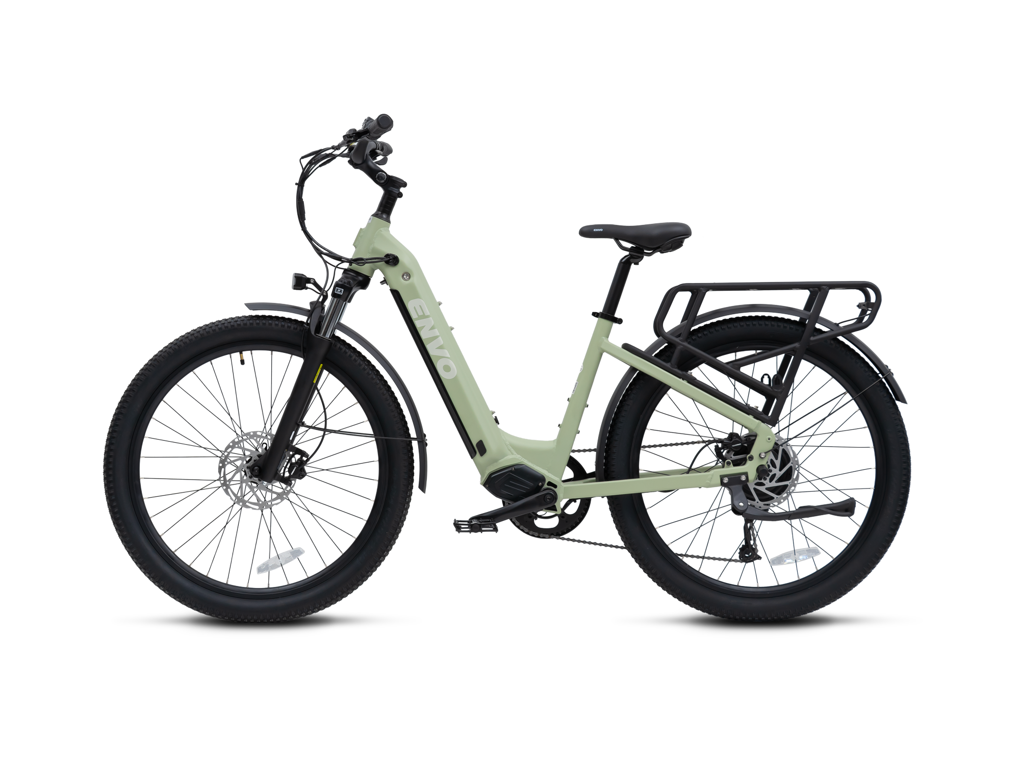 ENVO ST50 Small Cactus step-through electric bike, left side view