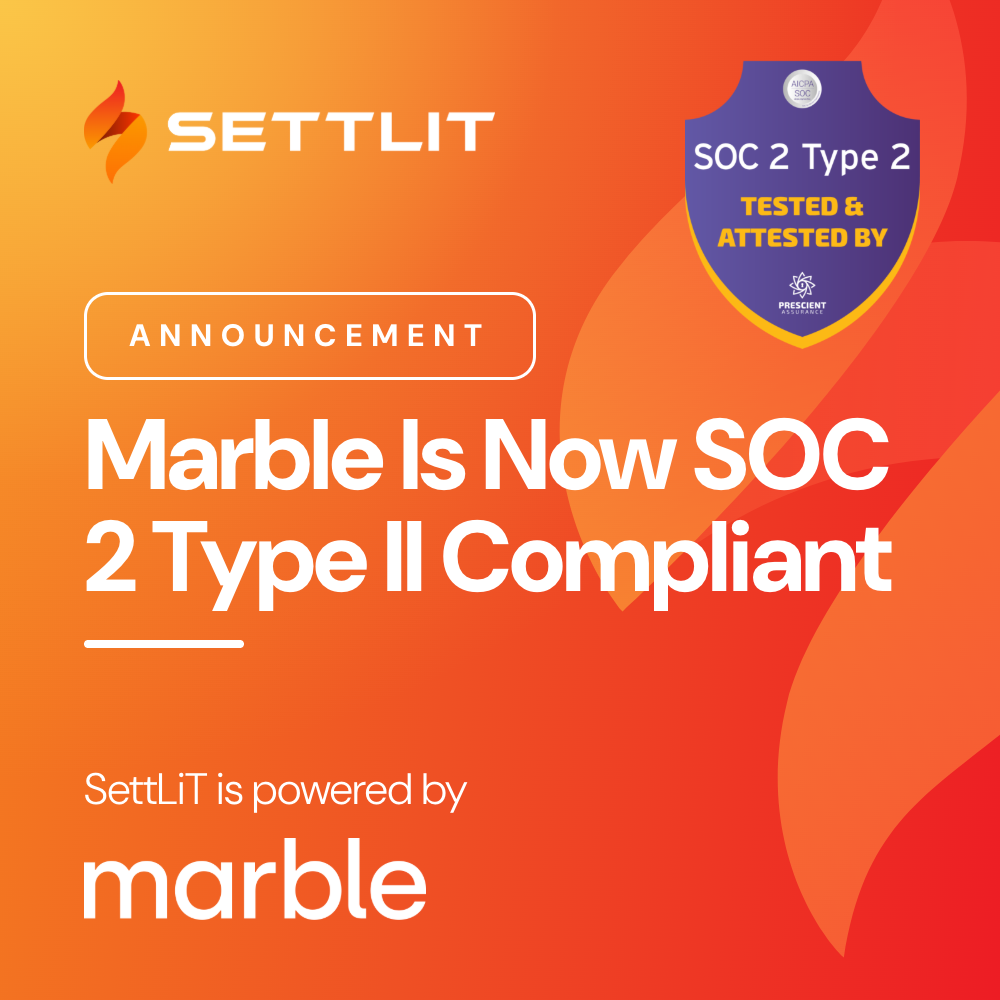 SettLiT SOC 2 Type II compliance announcement