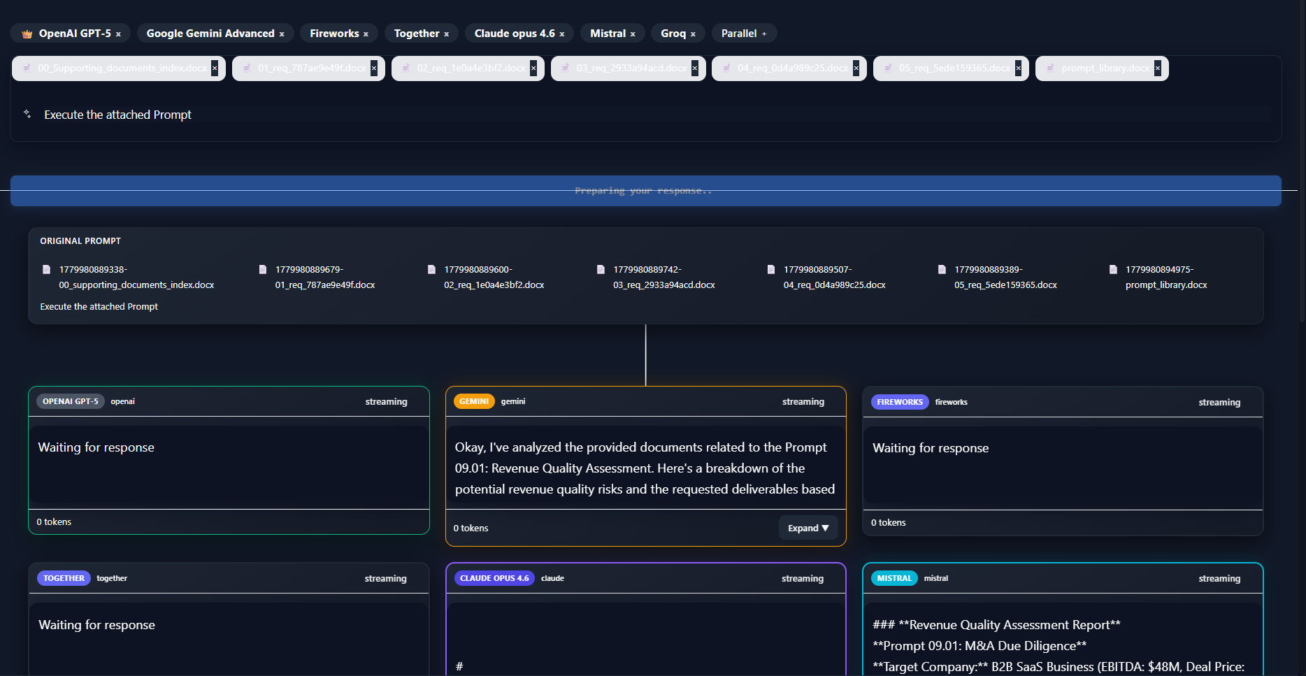 Command Running — Night Mode