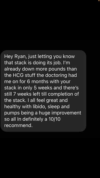 CUT STACK II – DM: down more in 5 weeks than 6 months of HCG, 10/10 recommend