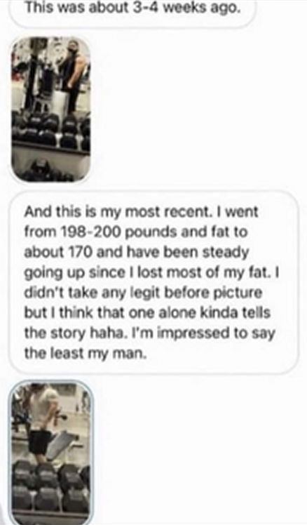 CUT STACK II – text with photos: went from about 200 lbs to 170 lbs