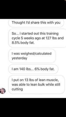 SOCOM II – text: 127 to 140 lbs and 8.5% to 6% body fat in 5 weeks, 13 lbs lean muscle