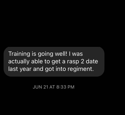 SOCOM II – DM: training going well, got a RASP 2 date and made regiment