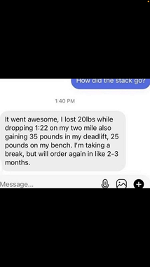 SOCOM I – DM: lost 20 lbs, 1:22 off 2 mile, deadlift +35, bench +25