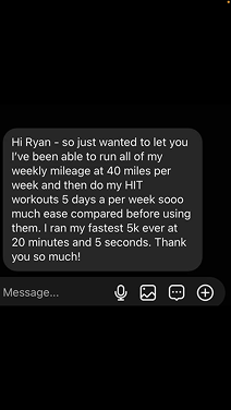 SOCOM I – DM: 40 miles a week with ease, fastest 5k ever at 20:05