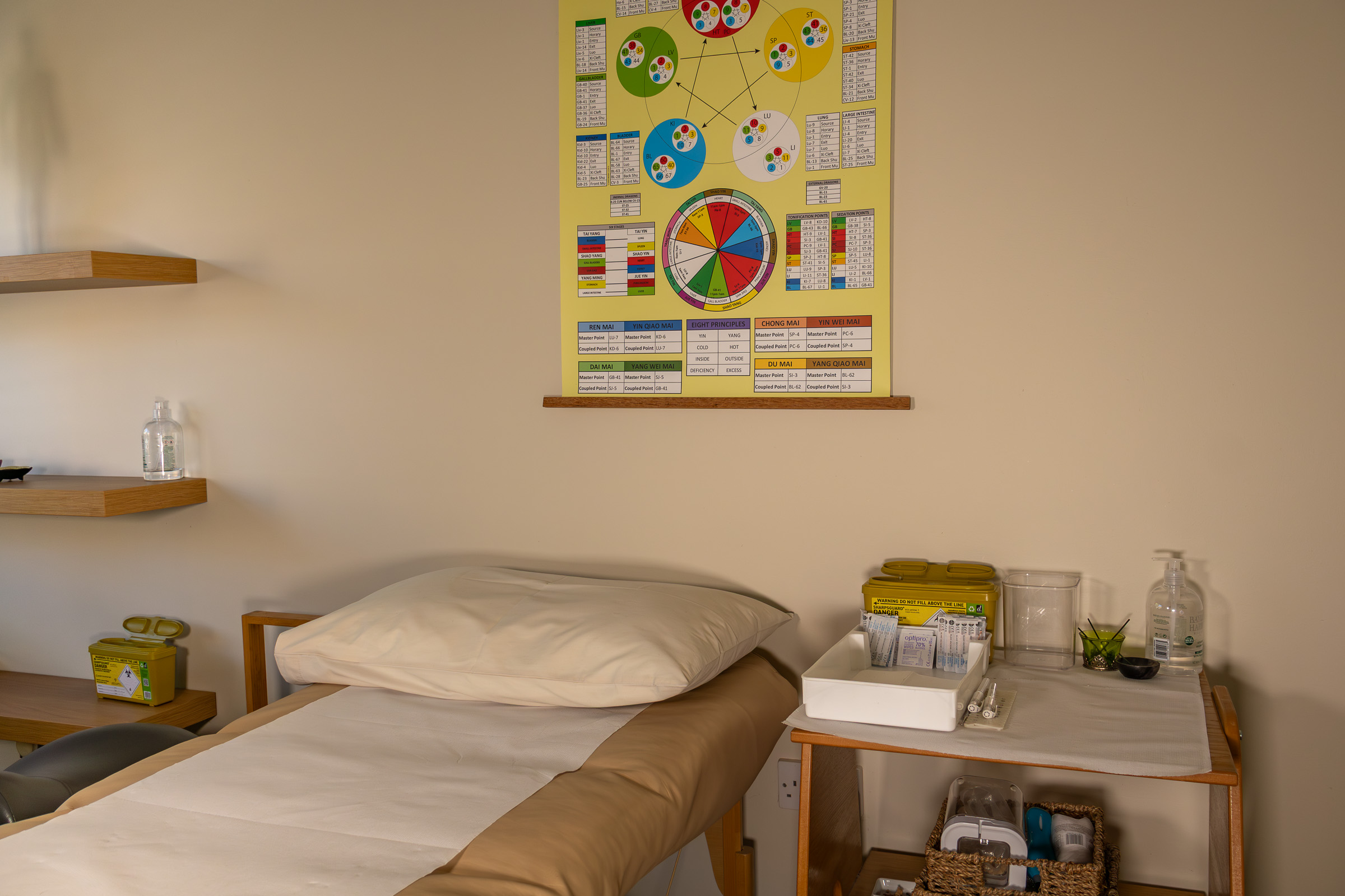 Natural light in the treatment room, Hayley Clark Acupuncture