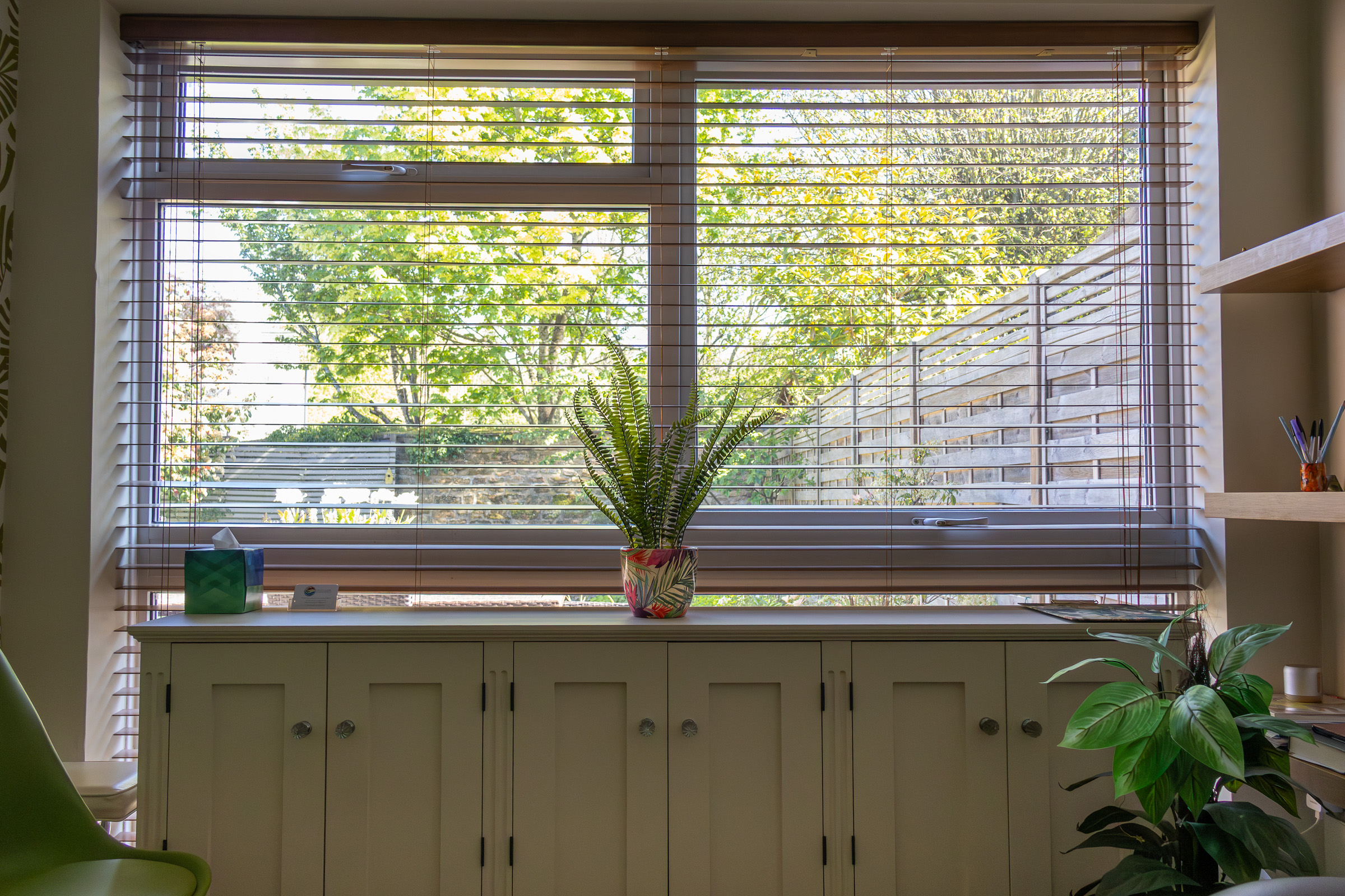 Interior of the treatment space at Hayley Clark Acupuncture