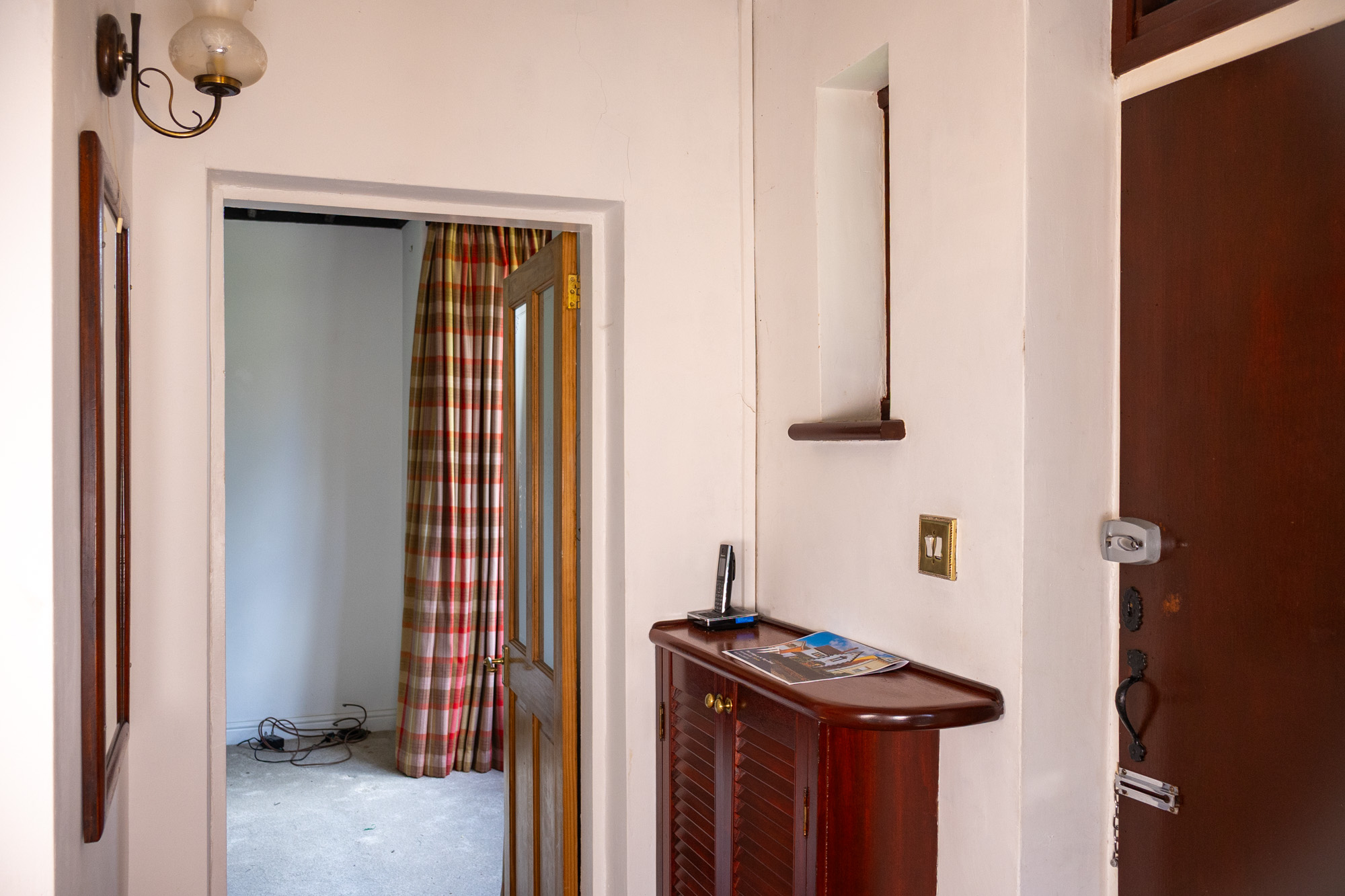 Hallway inside the property before renovation
