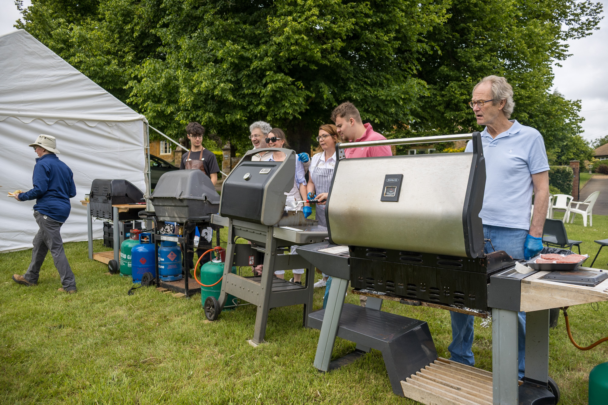 BBQ stall at Creaton in Bloom