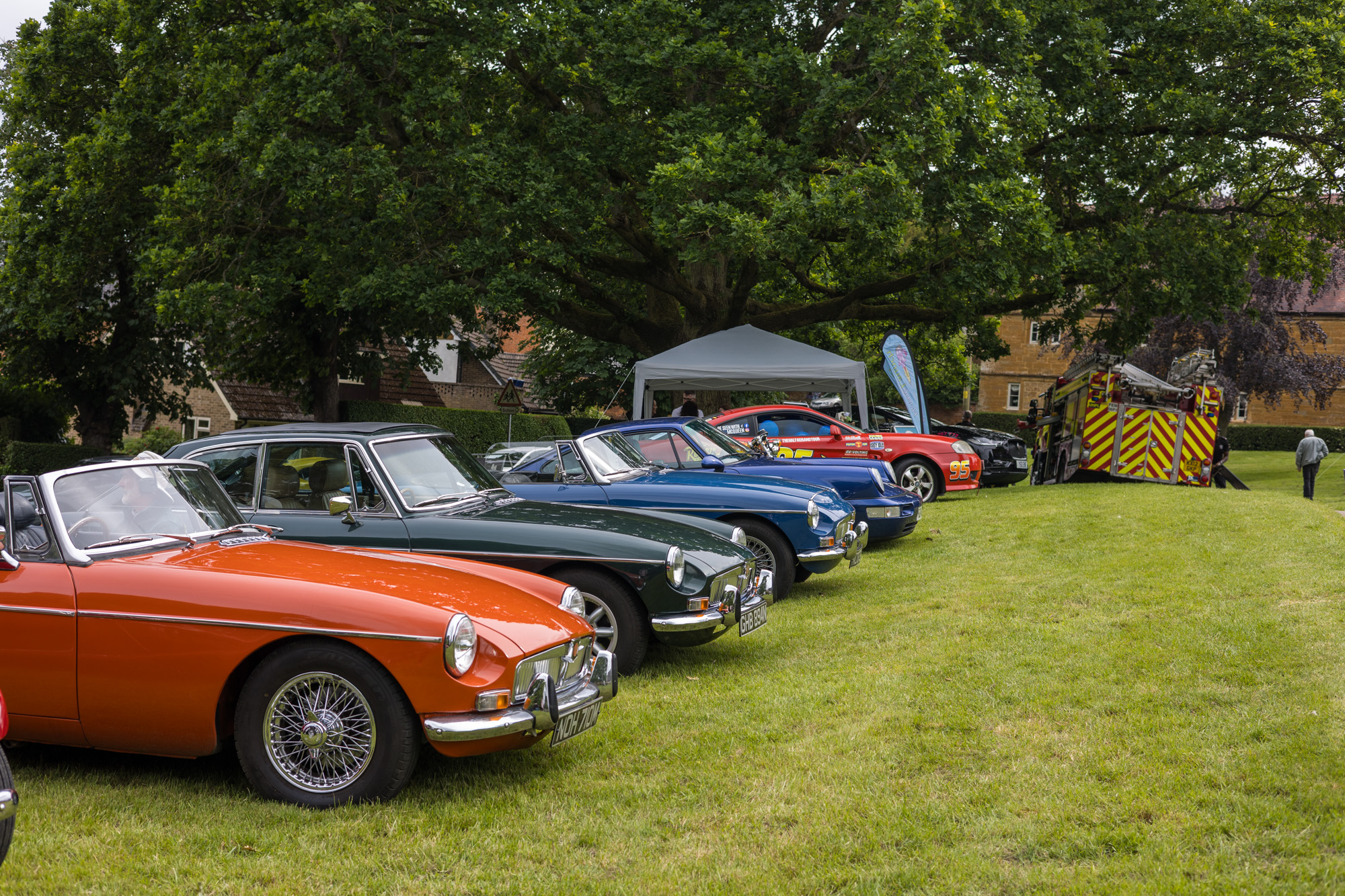 Classic cars on display at Creaton in Bloom