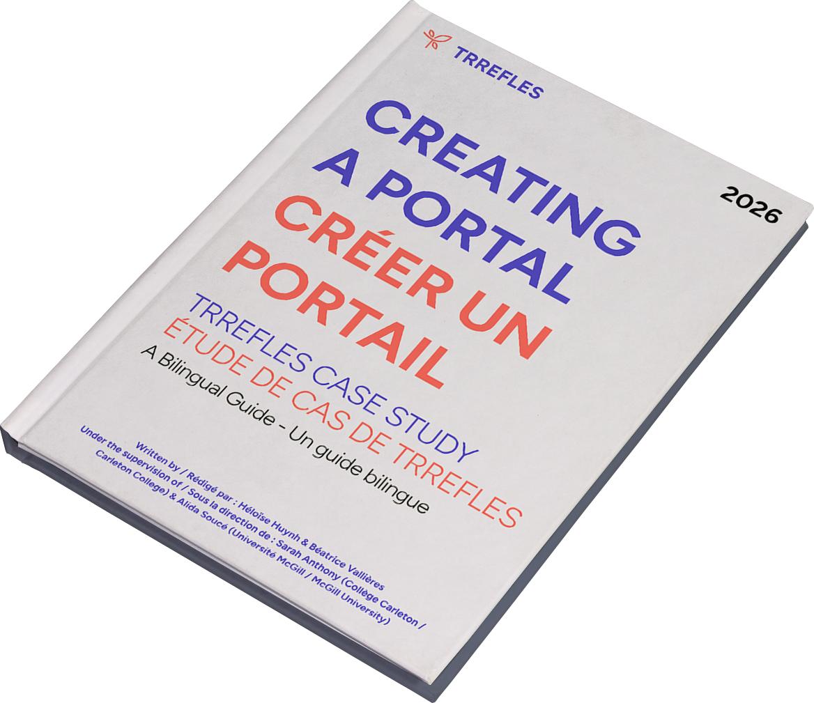 Couverture du guide bilingue TRREFLES — Creating a Portal / Créer un portail, 2026
