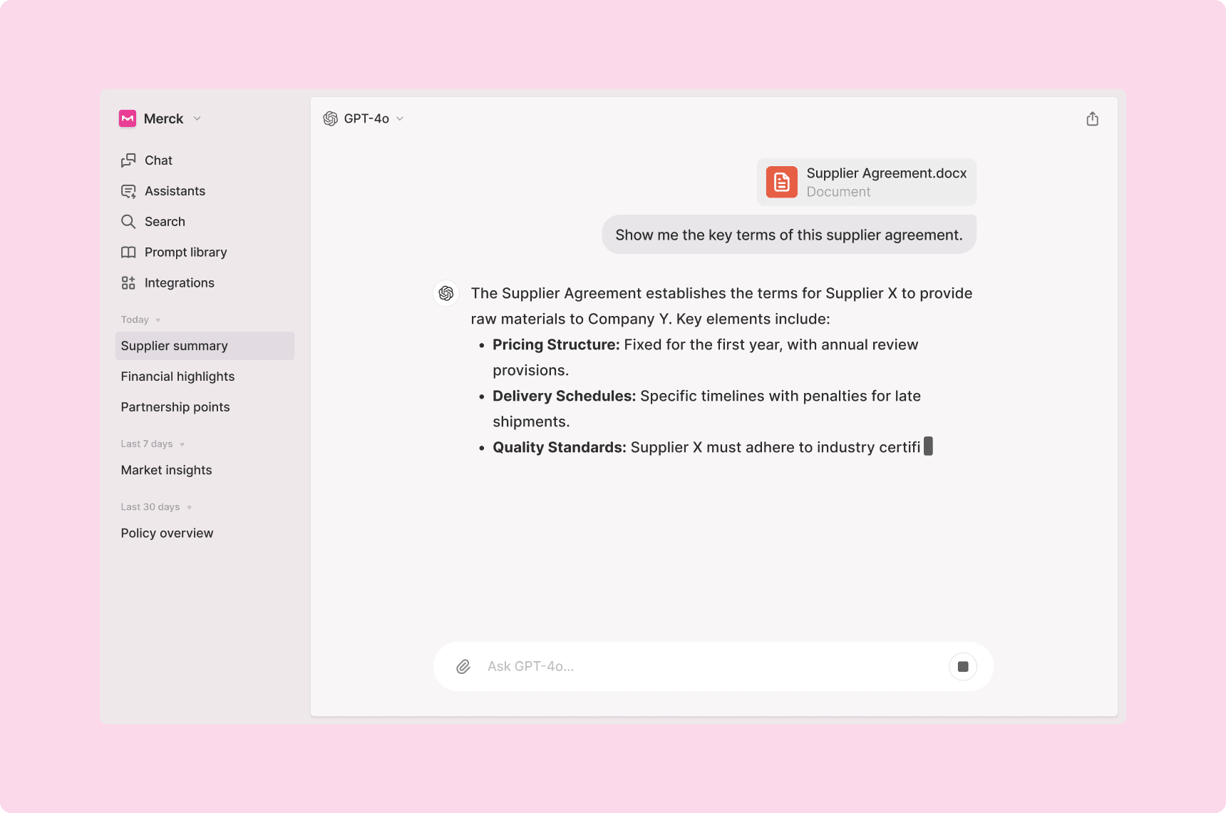 Merck Implementation