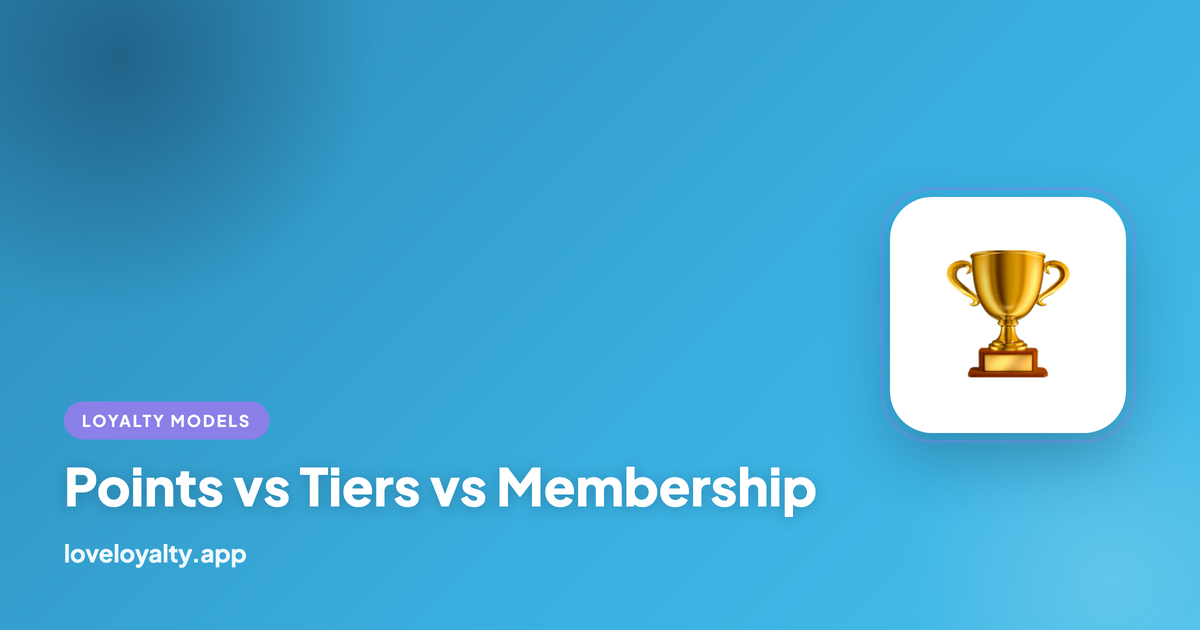 Points vs Tiers vs Membership