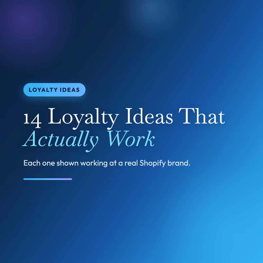 Loyalty Program Ideas and Real Examples (Shopify, 2026)