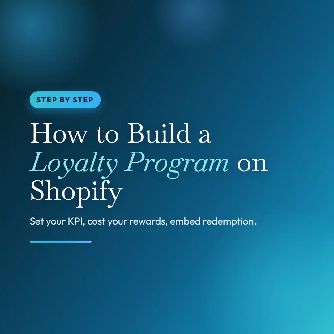 How to Build a Loyalty Program on Shopify (Step by Step)