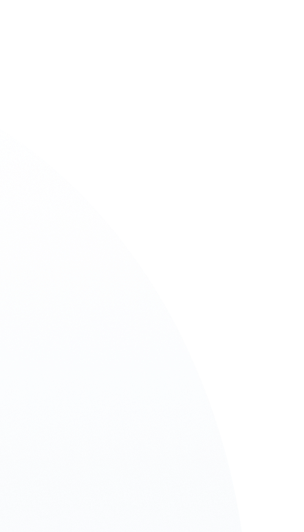 Abstract curved design with a gradient light blue to white shape on a black background.