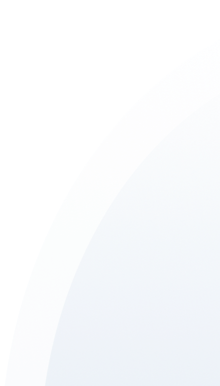 Gradient circle segment with shades of light blue and white on a transparent background.