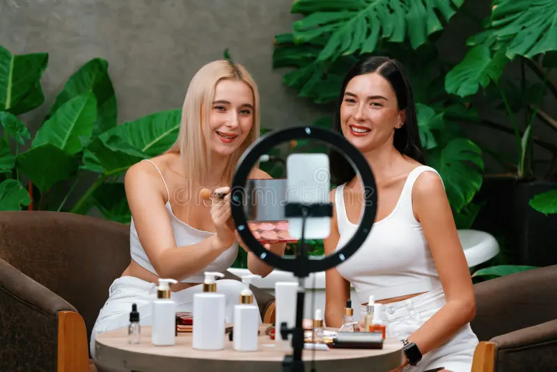 elegant social media strategy display