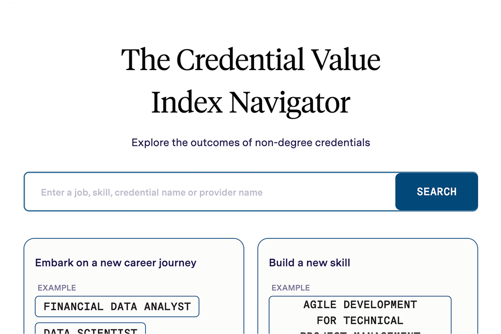 The Credential Value Index Navigator