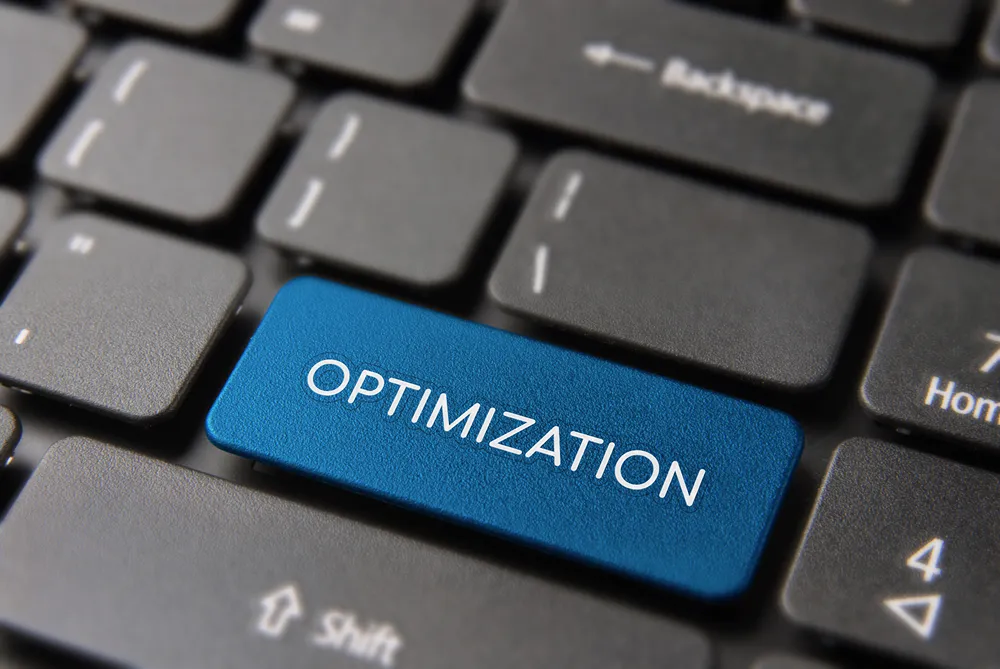 SEO key on a computer keyboard