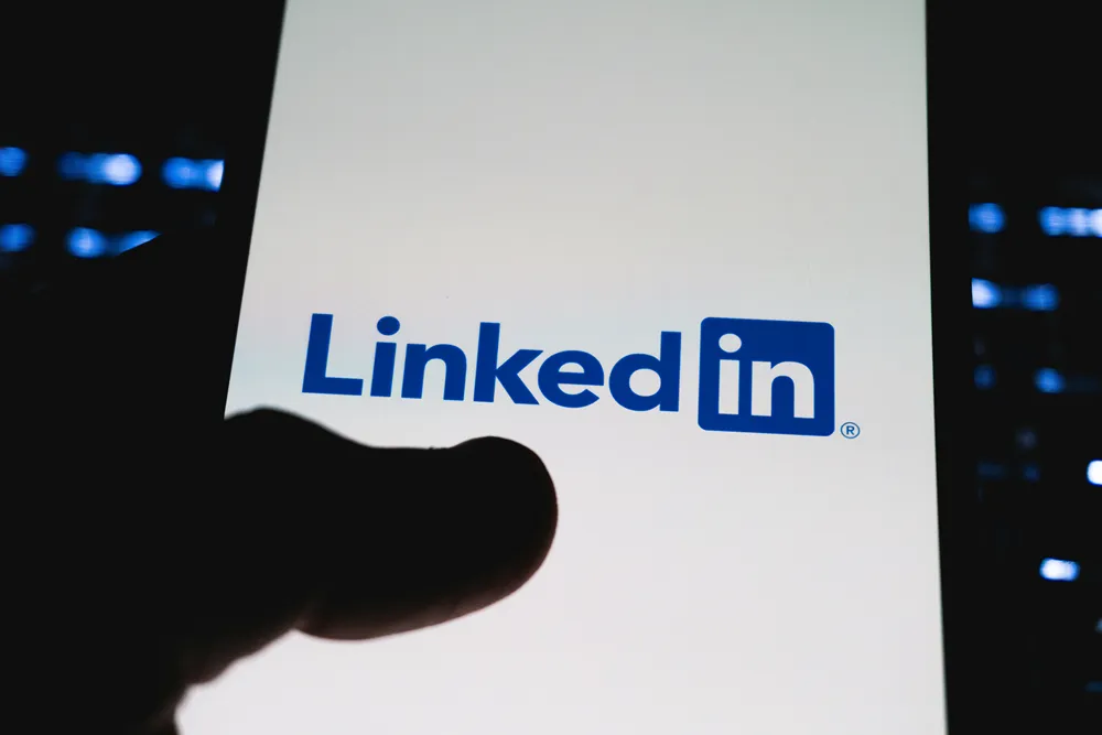 LinkedIn on a smartphone