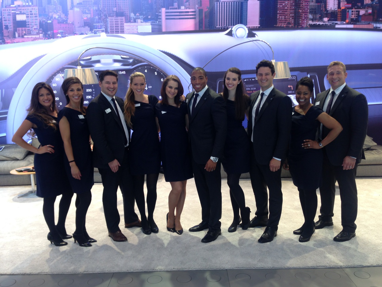 A Volvo car on a ride and drive course hosted by ShowMax marketing.