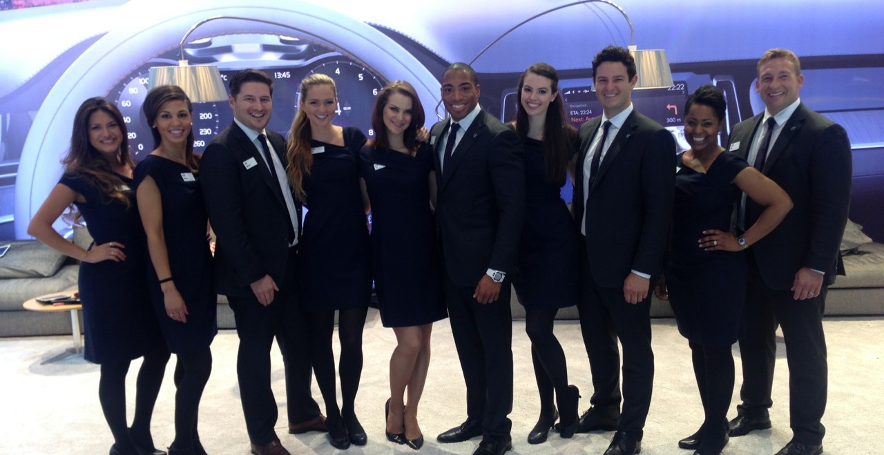 A Volvo car on a ride and drive course hosted by ShowMax marketing.