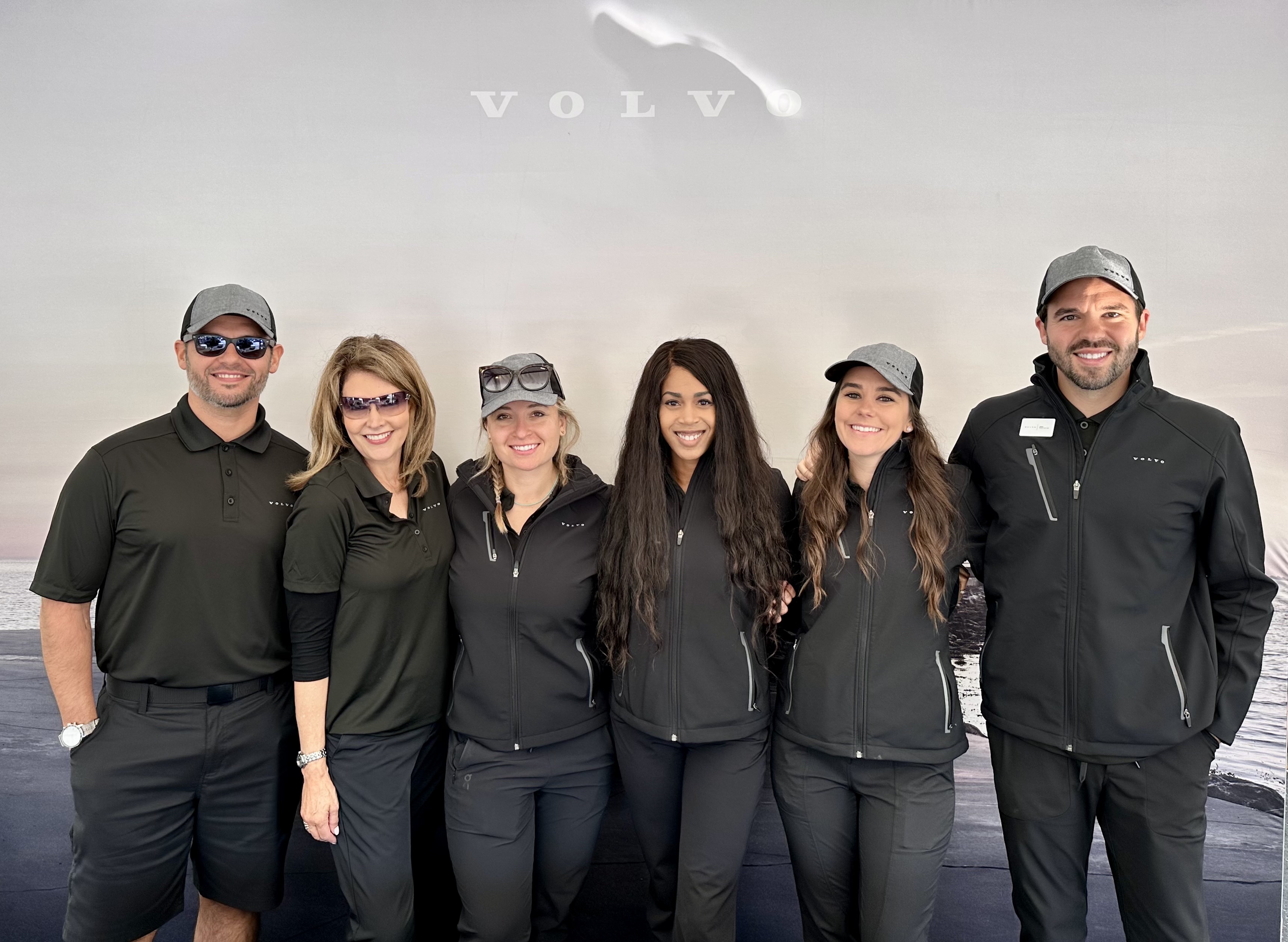 A Volvo car on a ride and drive course hosted by ShowMax marketing.