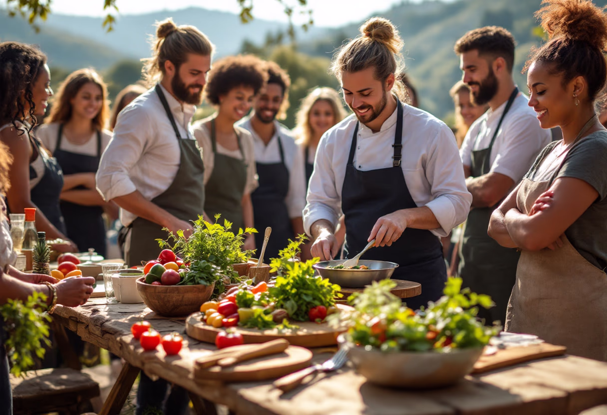 image of community involvement (for a grocery store)
