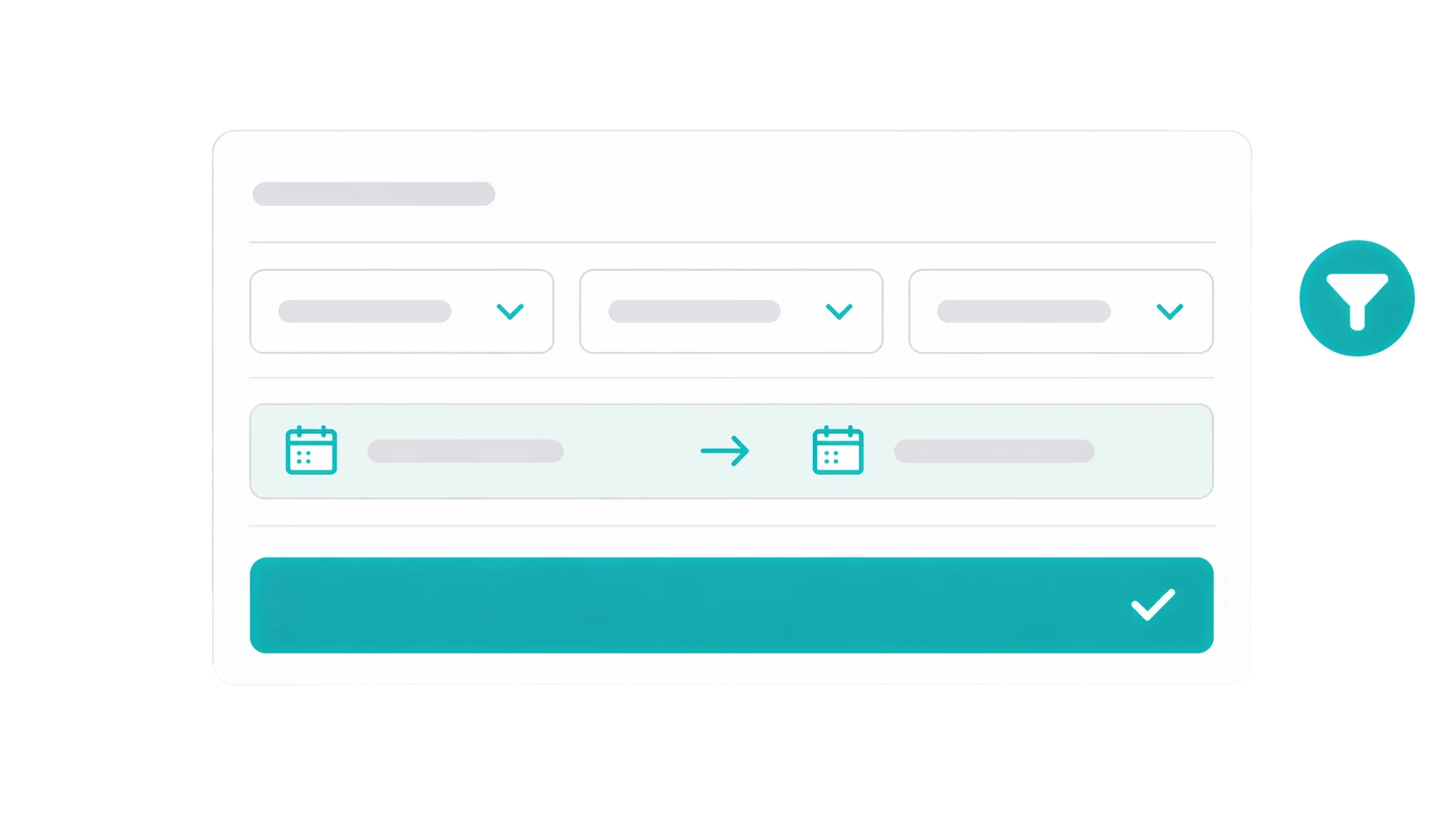 Report filter panel showing property, tenant, and date range controls