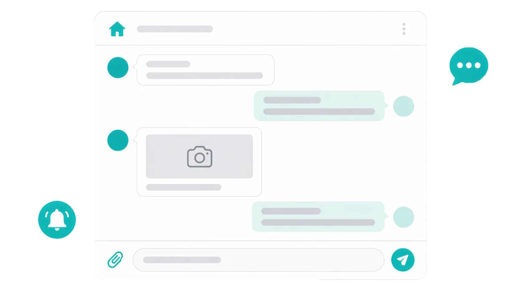 In-thread photo sharing between tenant and landlord