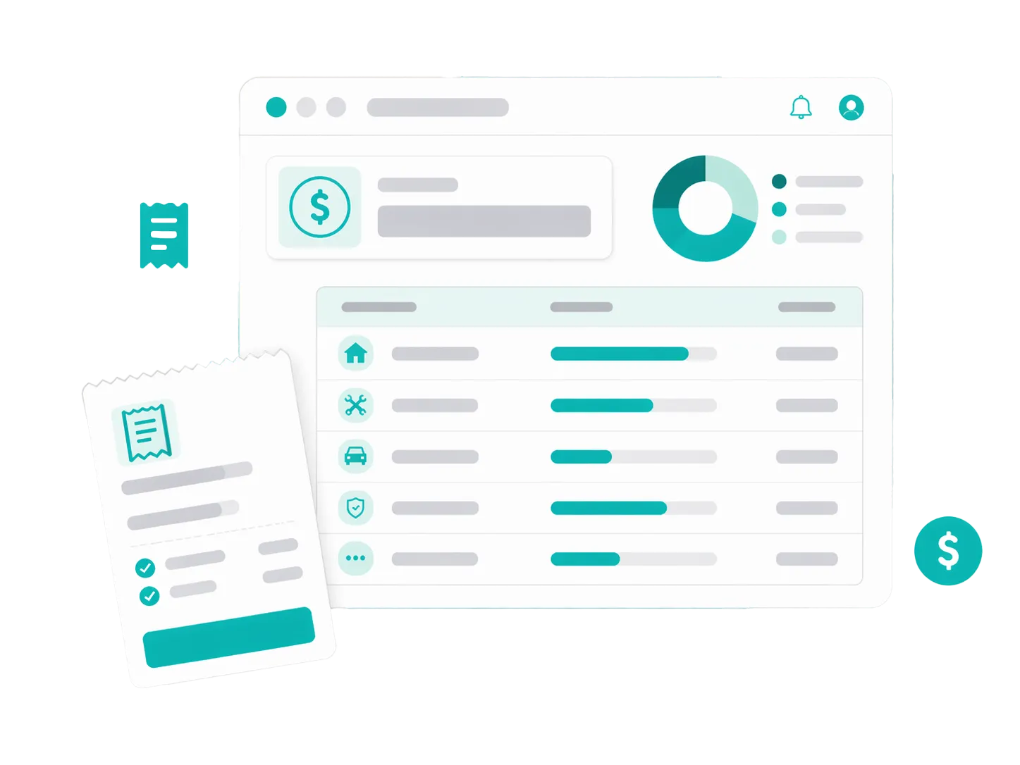Expense entry form with Schedule E category picker and receipt attachment