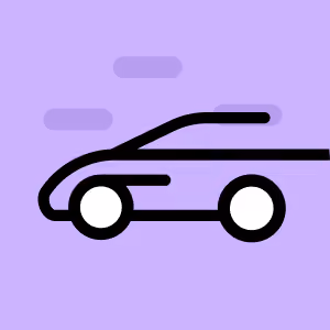 Icon of a glowing light bulb and a clipboard with a bottle and checklist on a purple background.