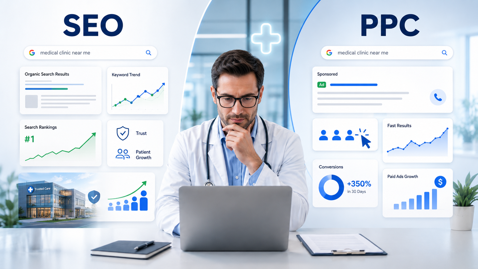 SEO vs PPC for Healthcare
