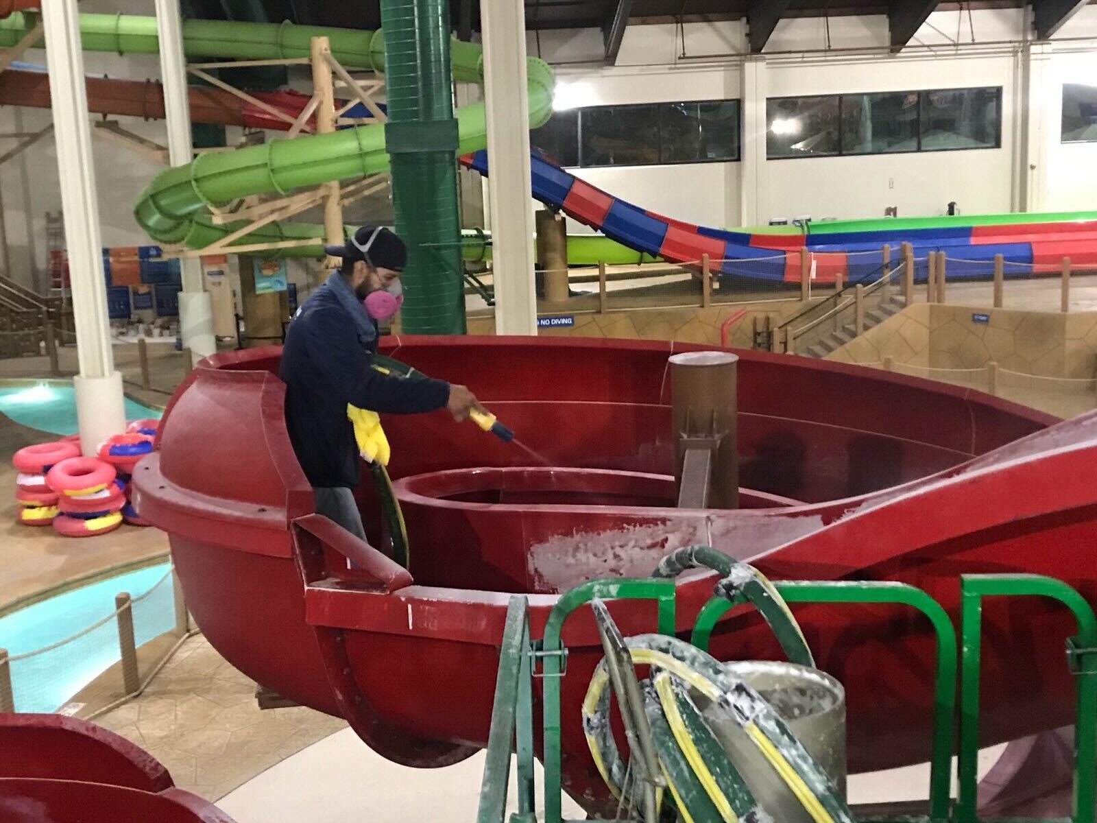 Commercial Water Slide Cleaning Services