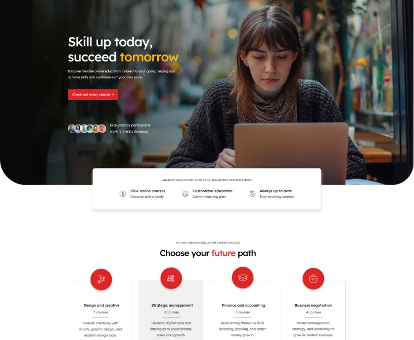 landing screenshot home two