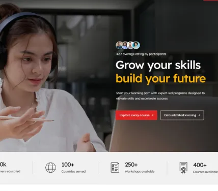 landing home three screenshot