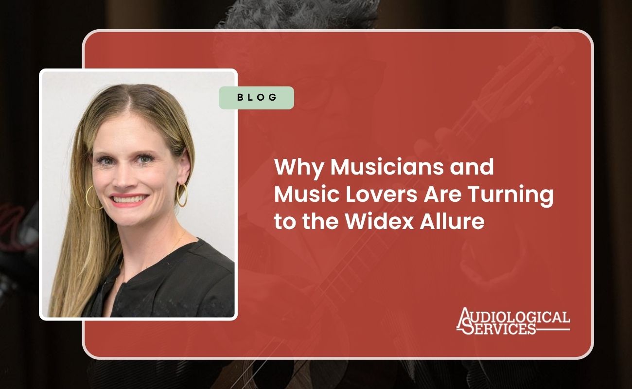 The Widex Allure hearing aid uses ZeroDelay technology to deliver natural, high-fidelity sound specifically designed for musicians and audiophiles.