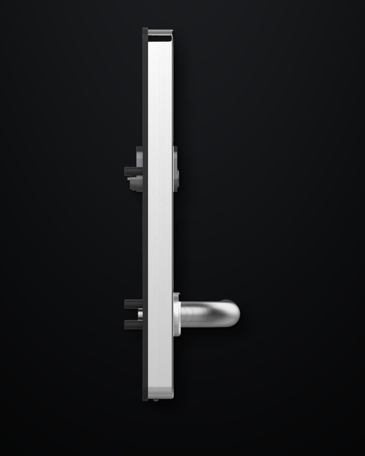 Smart Lock ST-3 set fra siden, slankt langskilt i rustfrit stål