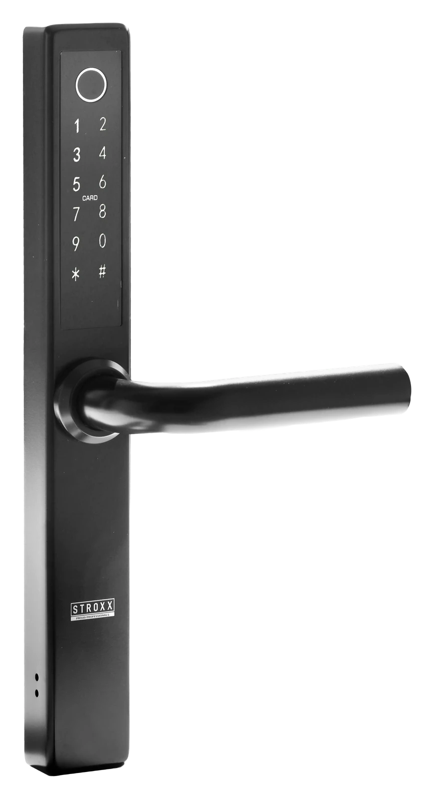STROXX Smart Lock ST-2 i sort med knap, for og bag