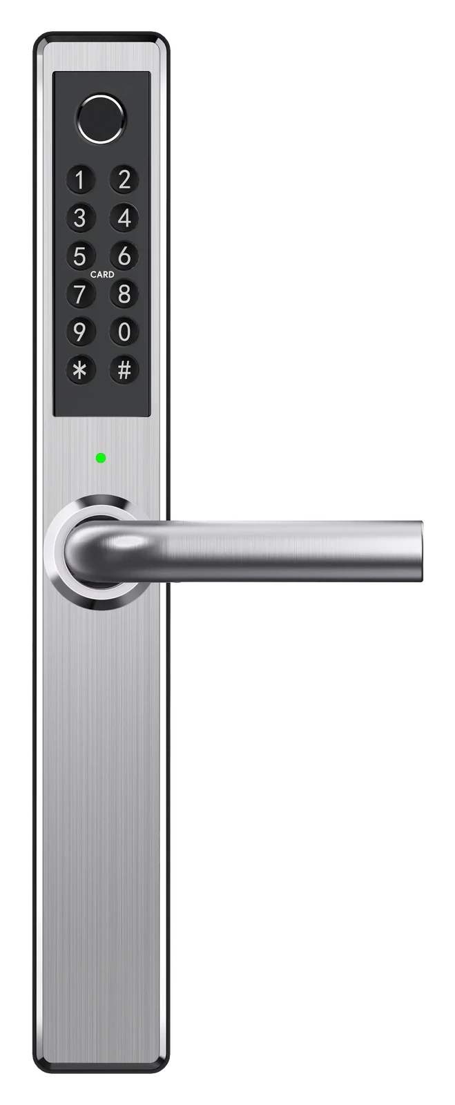 STROXX Smart Lock ST-2 i rustfrit stål med knap, for og bag