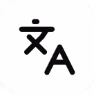 Icon showing a stylized letter with a smaller letter and a dot above, representing translation or language.