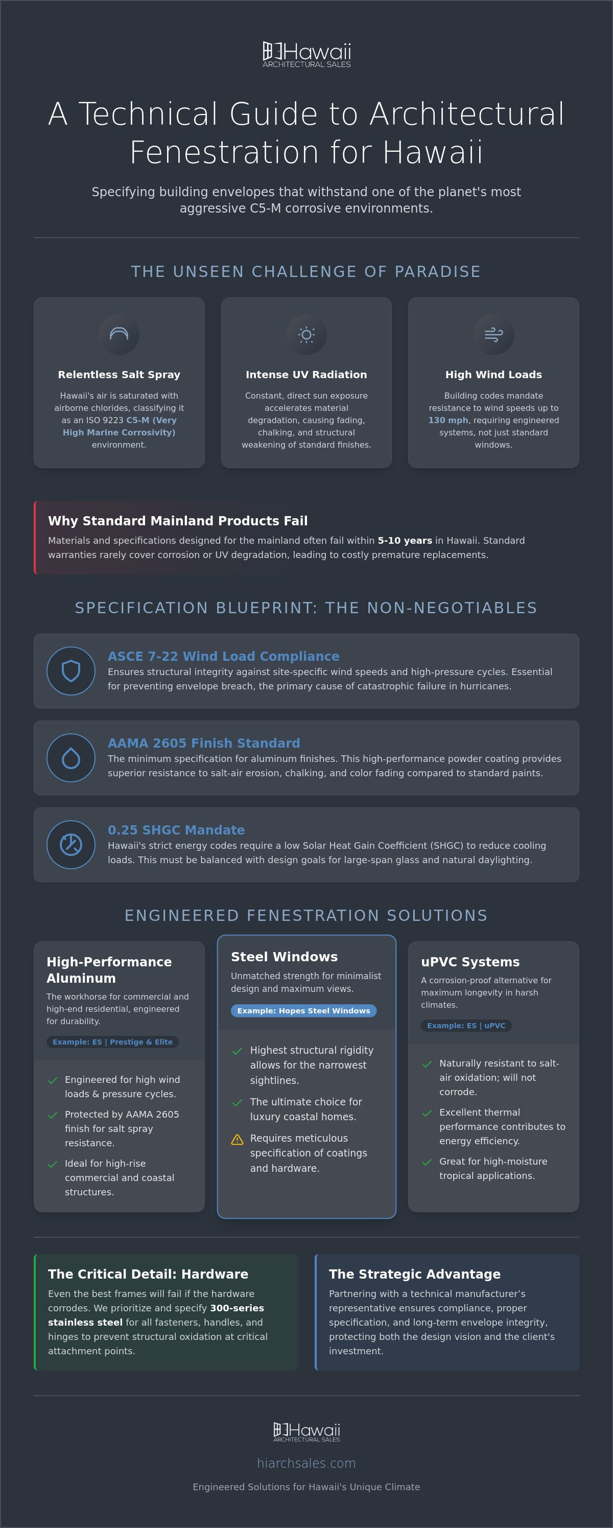 Architectural fenestration products Hawaii