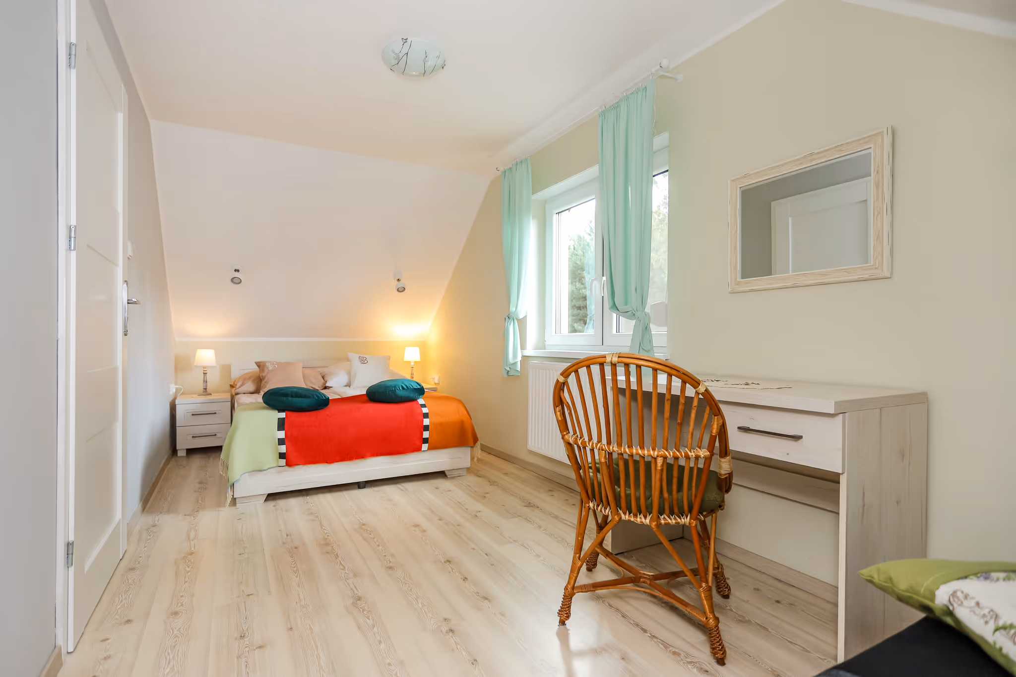 Sypialnia - Wnętrze Domku Bednarzówka