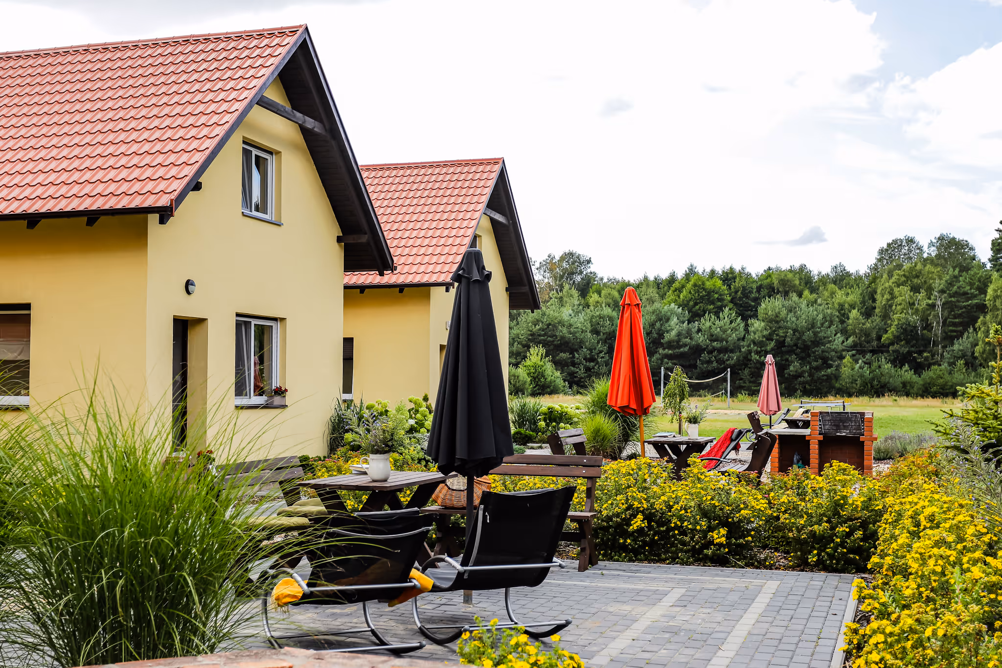 Domki w Bednarzówce - miętowy, błekitny, różany