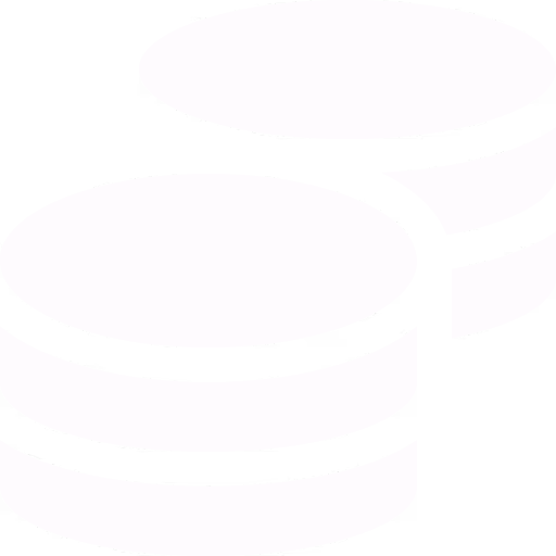 Two stacks of white coins or tokens with shadows.