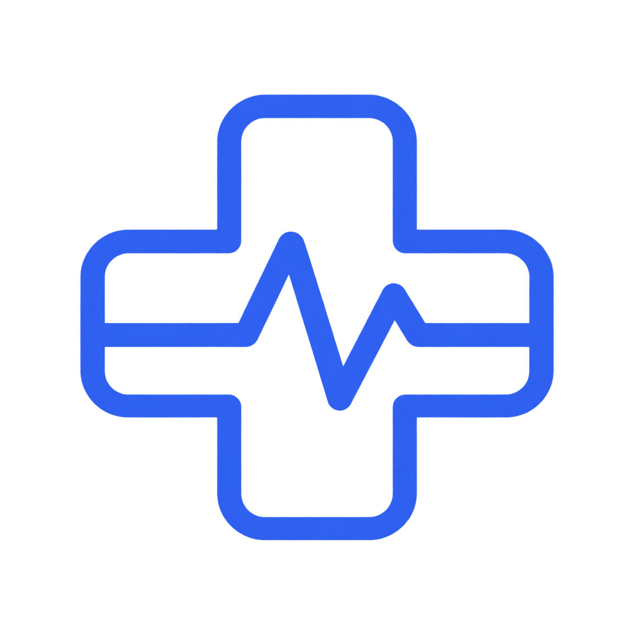 Three white gear icons of different sizes on a transparent background.